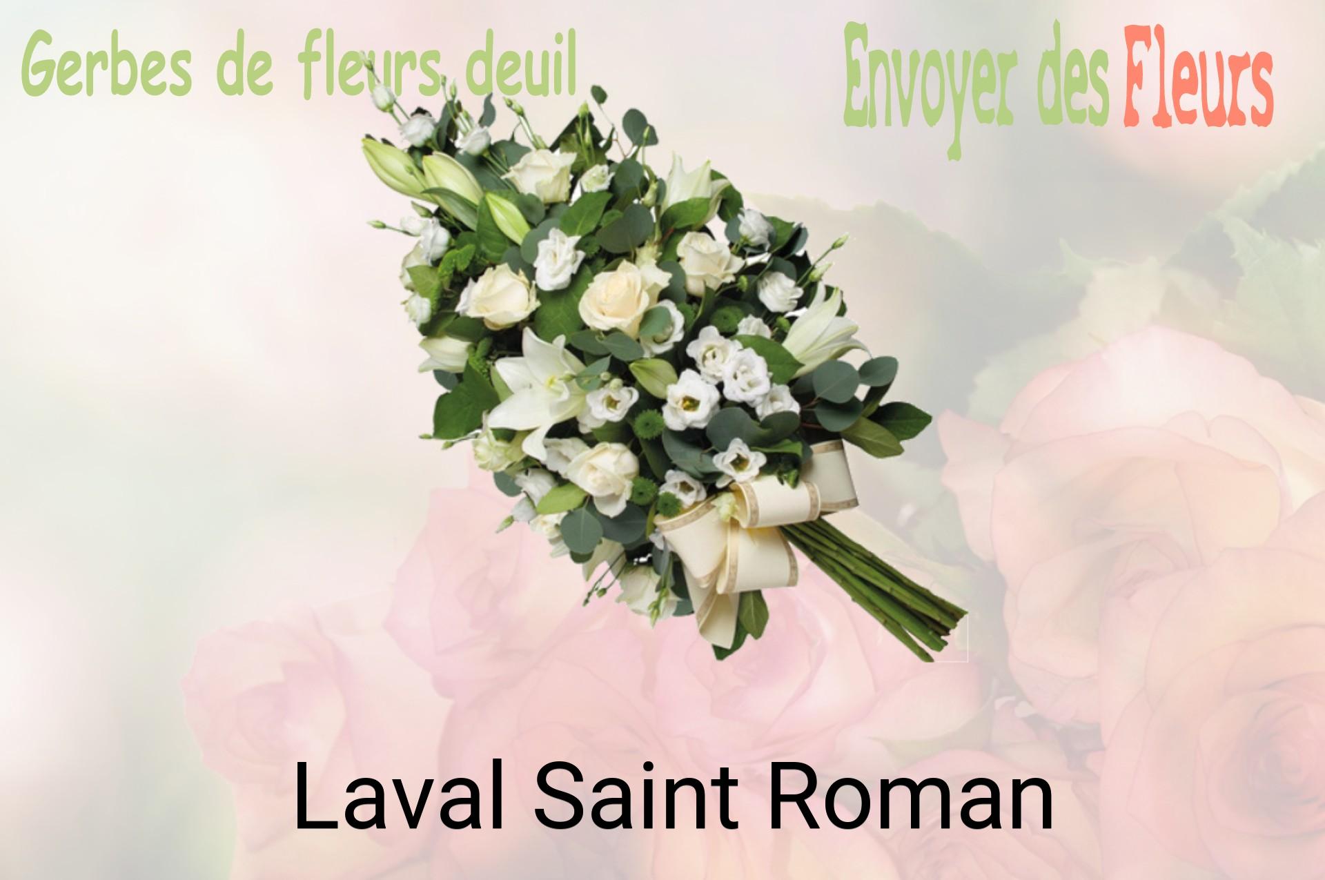 Gerbe de fleurs de deuil livrée à Laval-Saint-Roman